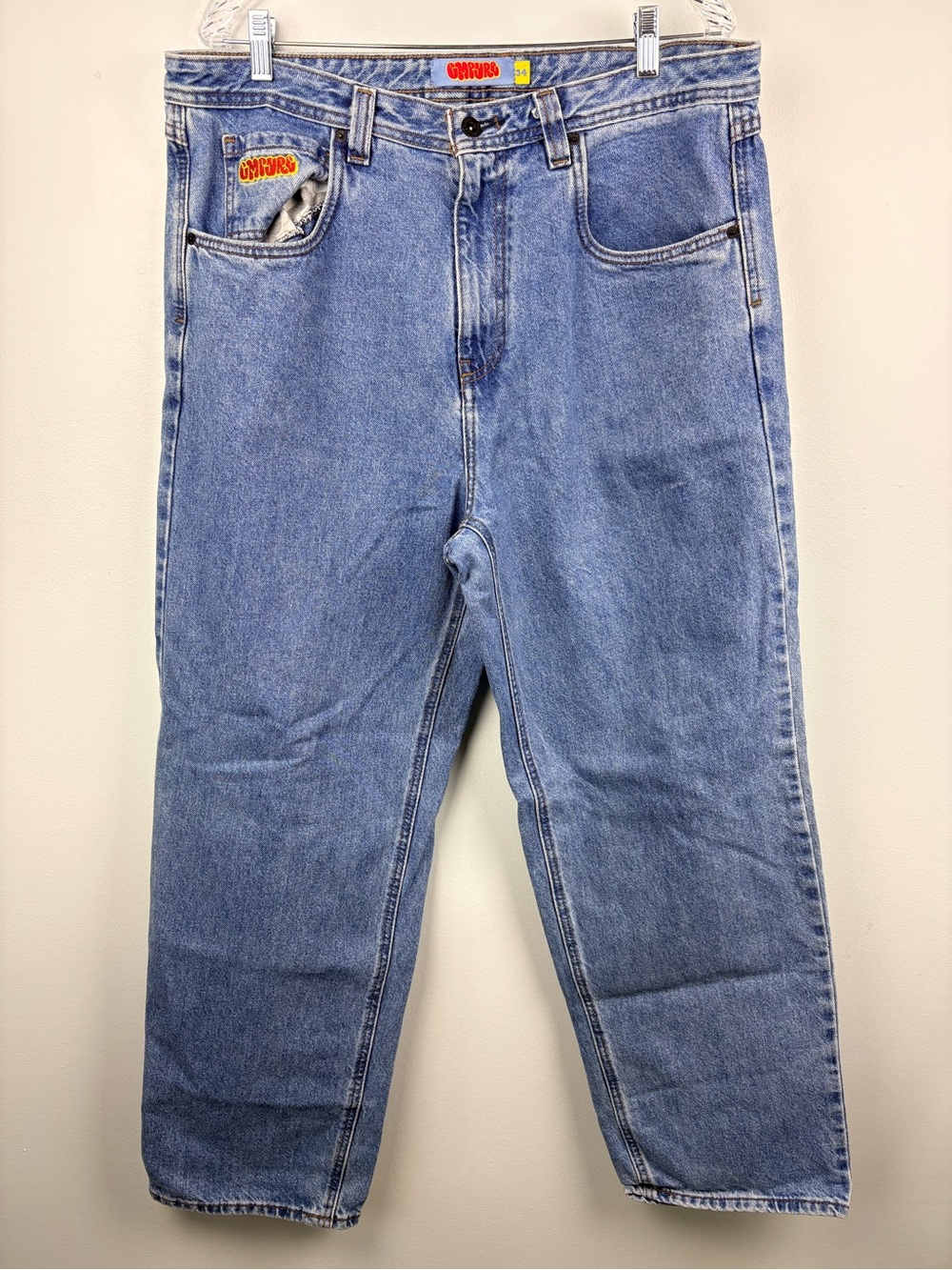 EMPYRE Baggy Relaxed Wide Leg Skater Jeans Men’s 34 x 30